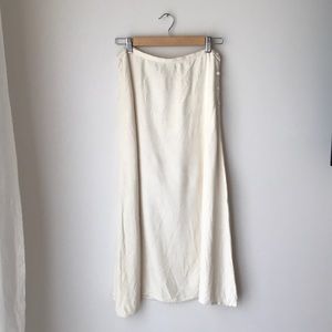Vintage 100% silk Savannah slip or midi skirt